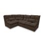 Угловой диван Доменика цвет коричневый