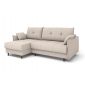 Угловой диван Каролина цвет белый,бежевый