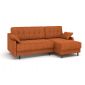 Угловой диван Женева цвет оранжевый,рыжый